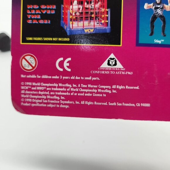 VTG 1998 WCW BILL GOLDBERG Poseable Action Figure Wrestler Toymakers NOS - Picture 4 of 7